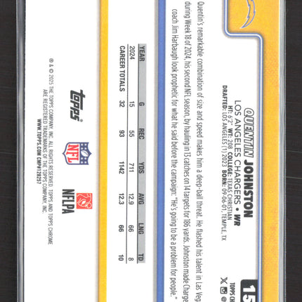 2025 Topps Chrome Quentin Johnston #159