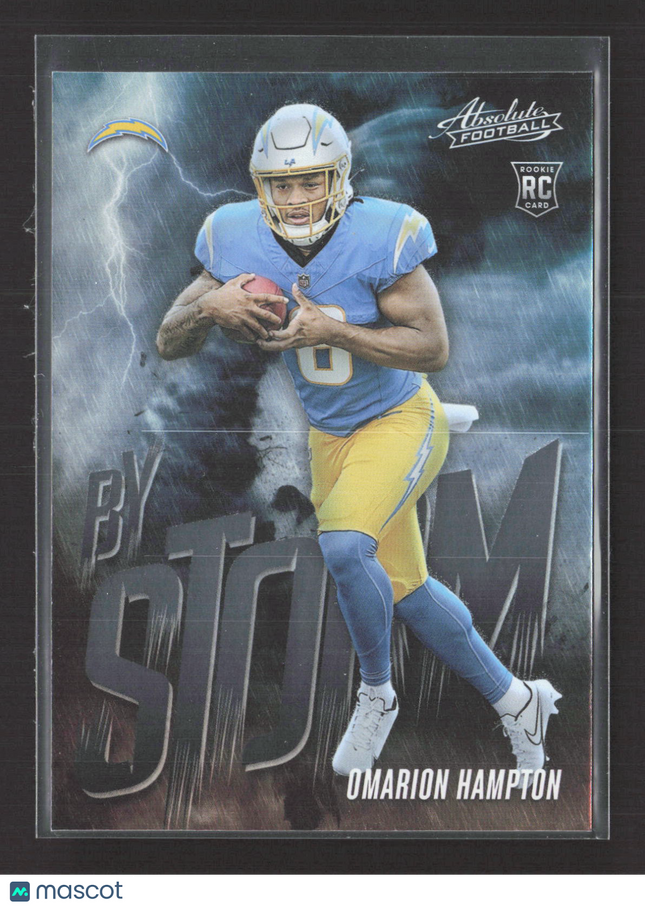 2025 Panini Absolute Football By Storm Omarion Hampton #12 RC