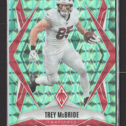 2025 Panini Phoenix Football Trey McBride #80 Teal Lazer 185/225