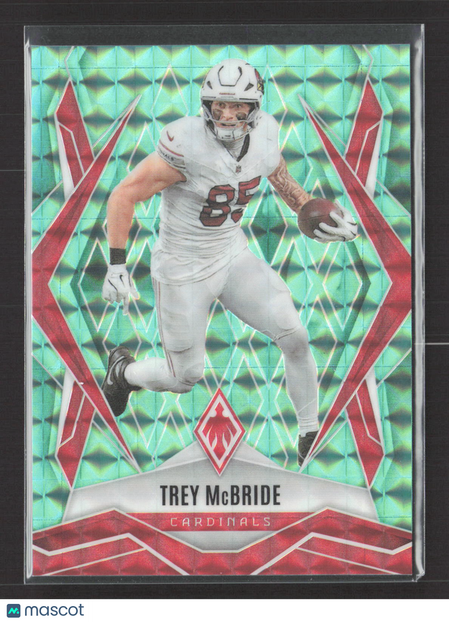2025 Panini Phoenix Football Trey McBride #80 Teal Lazer 185/225