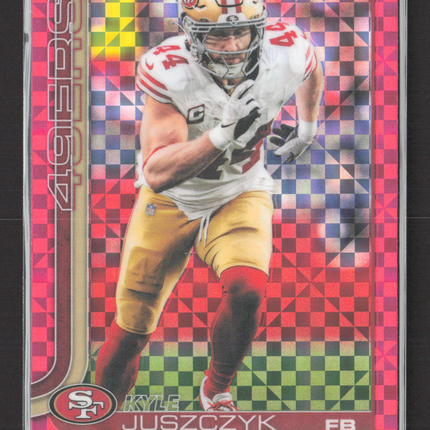 2025 Topps Chrome Kyle Juszczyk #270 Pink X-Fractor