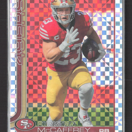 2025 Topps Chrome Christian McCaffrey #263 X-Fractor