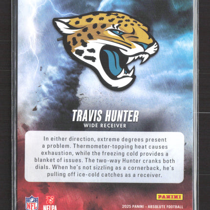 2025 Panini Absolute Football By Storm Travis Hunter #17 RC