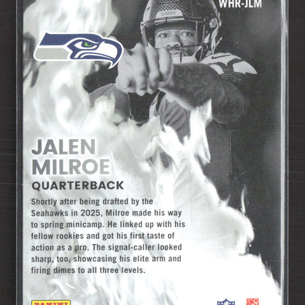 2025 Panini Donruss White Hot Rookies Jalen Milroe #WHR-JLM RC