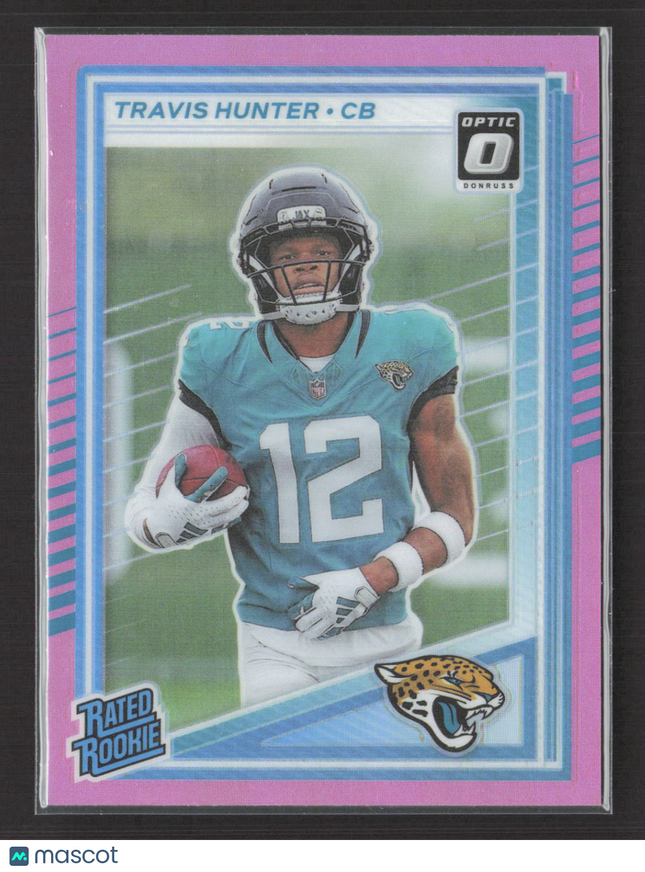 2025 Panini Donruss Optic Football Travis Hunter #301 Pink
