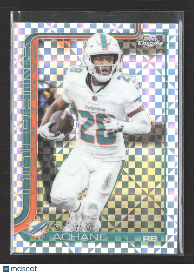 2025 Topps Chrome De'Von Achane #188 X-Fractor