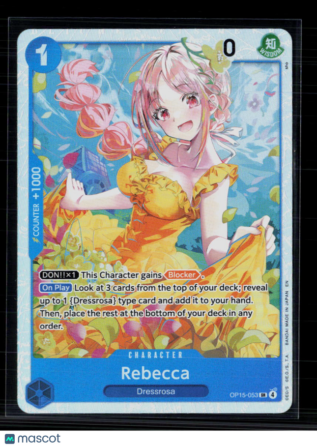 One Piece Rebecca (OP15-053) Adventure on Kami's Island SR • OP15-053 Foil