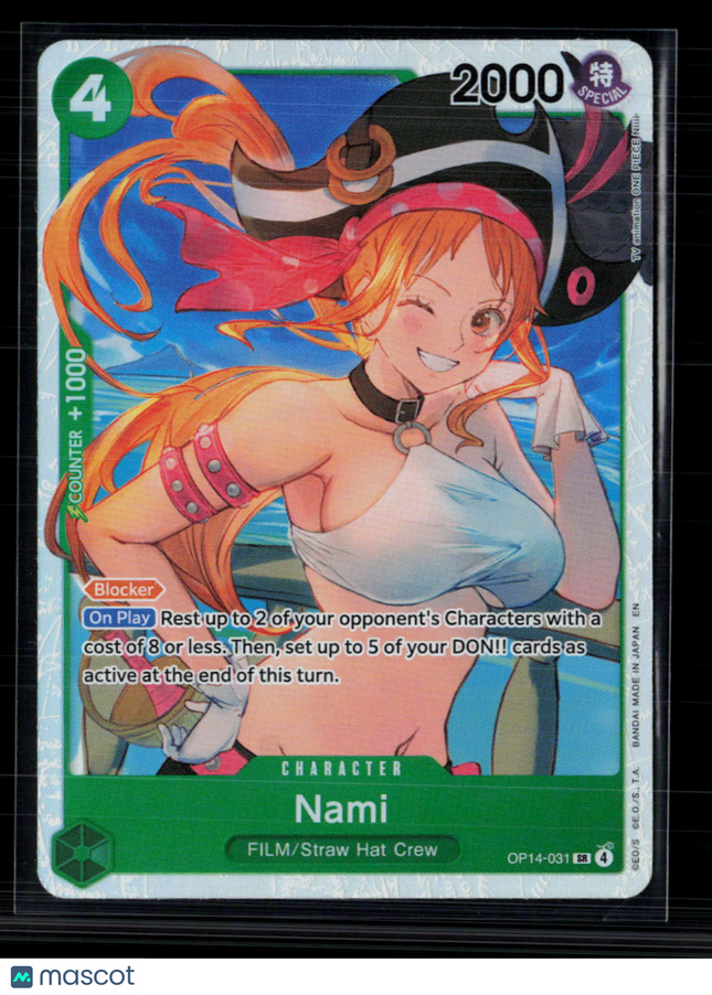 One Piece Nami The Azure Sea's Seven SR • OP14-031 Foil