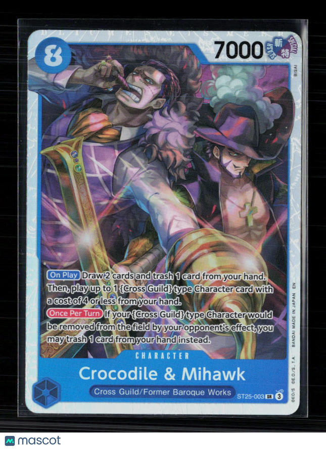One Piece Crocodile & Mihawk Starter Deck 25: BLUE Buggy SR • ST25-003 Foil