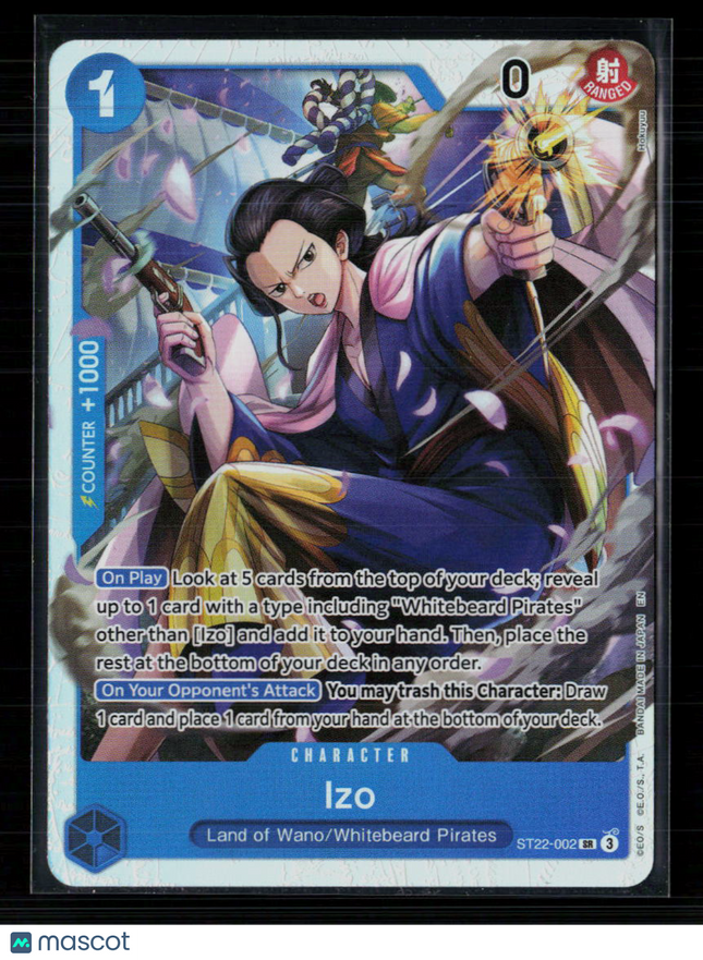 One Piece Izo Starter Deck 22: Ace & Newgate SR • ST22-002 Foil
