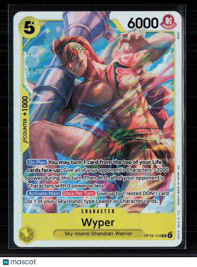 One Piece Wyper Adventure on Kami's Island SR • OP15-114 Foil