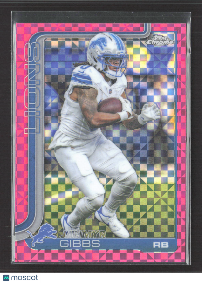 2024 Topps Chrome Jahmyr Gibbs #101 Pink X-Fractor