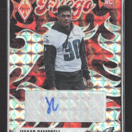 2025 Panini Phoenix Fuego Jihaad Campbell #FUS-JIC RC Auto