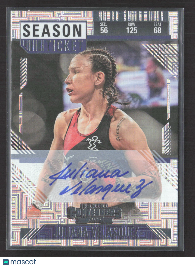 2025 Panini Contenders PFL Season Ticket Juliana Velasquez #24 Auto