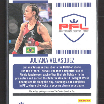 2025 Panini Contenders PFL Season Ticket Juliana Velasquez #24 Auto