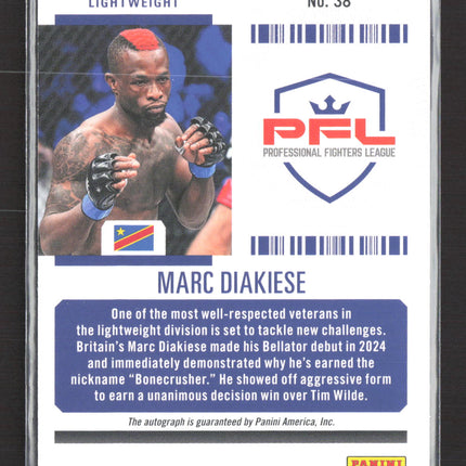 2025 Panini Contenders PFL Season Ticket Marc Diakiese #38 Auto