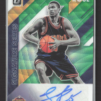 2020 Panini Donruss Optic Signature Series Jalen Rose #SS-JRS Green Prizm Auto