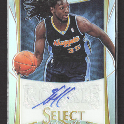 2013 Panini Select Prizm Kenneth Faried #192 Auto