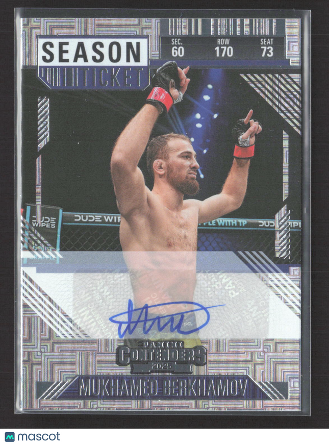 2025 Panini Contenders PFL Mukhamed Berkhamov #54 Auto