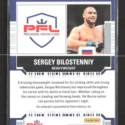 2025 Panini Contenders PFL Ink Sergey Bilostenniy #PF-SBL Auto /99