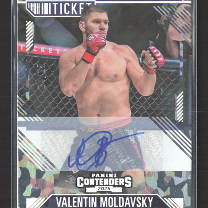 2025 Contenders PFL Season Ticket Valentin Moldavsky #21 Auto Cracked Ice /25
