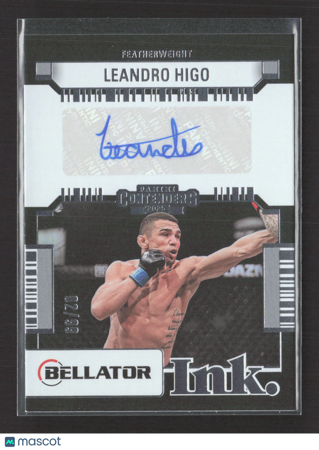 2025 Panini Contenders PFL Leandro Higo #BT-LHG 02/99 Auto