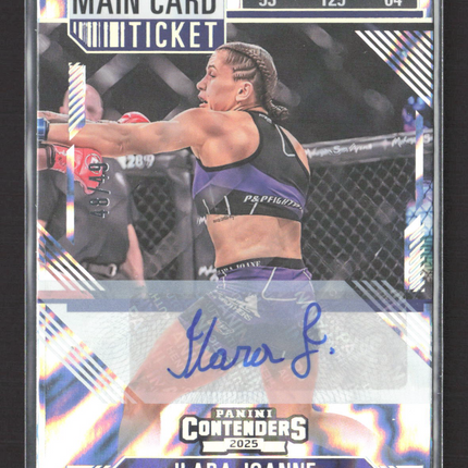 2025 Panini Contenders PFL Ilara Joanne #20 Main Card Ticket 48/49 Auto