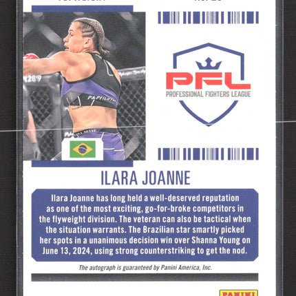 2025 Panini Contenders PFL Ilara Joanne #20 Main Card Ticket 48/49 Auto