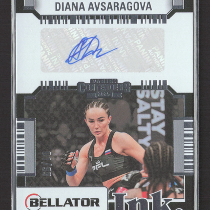 2025 Panini Contenders PFL Diana Avsaragova #BT-DAV Auto /99