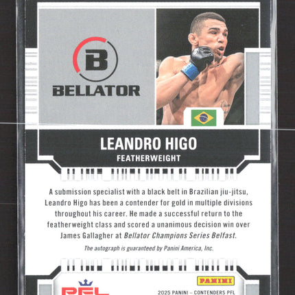 2025 Panini Contenders PFL Leandro Higo #BT-LHG Auto /99