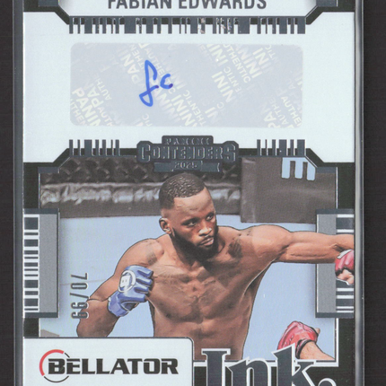 2025 Panini Contenders PFL Bellator Ink Fabian Edwards #BT-FEW 70/99 Auto