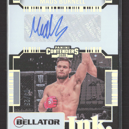 2025 Panini Contenders PFL Mads Burnell #BT-MDB 03/25 Auto