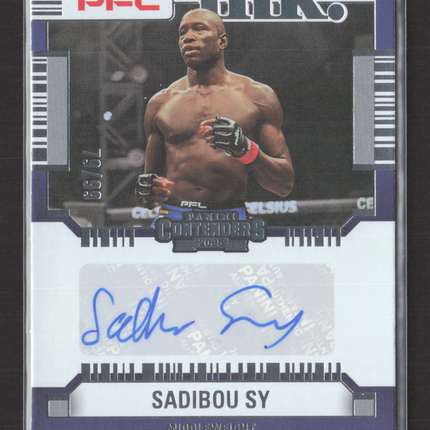 2025 Panini Contenders PFL Ink Sadibou Sy #PF-SFS Purple Auto