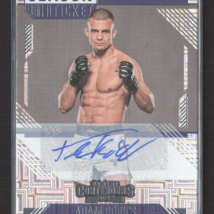 2025 Panini Contenders PFL Season Ticket Adam Borics #18 Auto