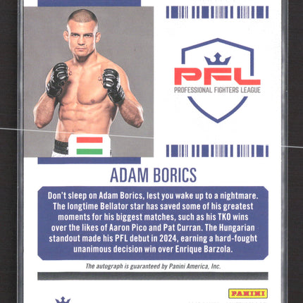 2025 Panini Contenders PFL Season Ticket Adam Borics #18 Auto