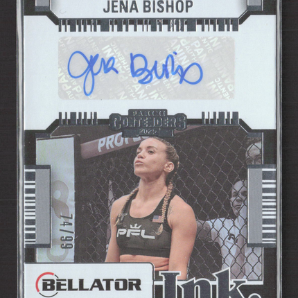 2025 Panini Contenders PFL Jena Bishop #BT-JBS 74/99 Auto