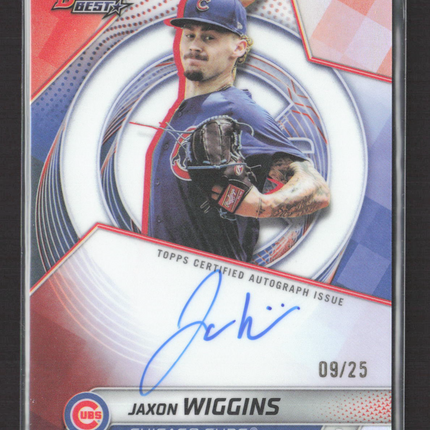 2025 Bowman's Best Baseball Jaxon Wiggins #B25-JWI 09/25 Auto
