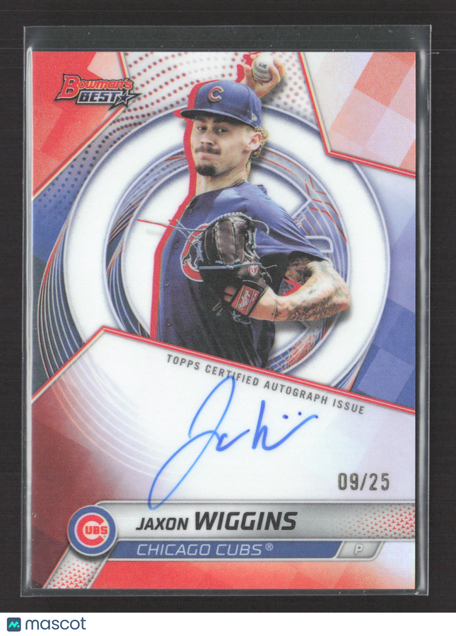 2025 Bowman's Best Baseball Jaxon Wiggins #B25-JWI 09/25 Auto