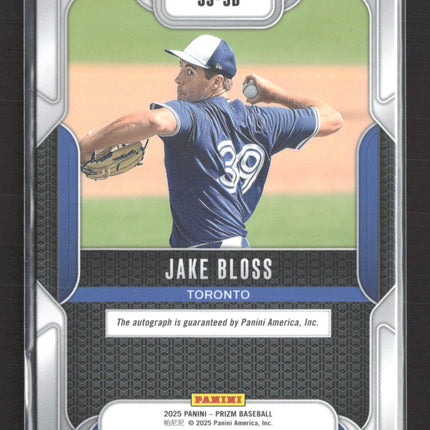 2025 Panini Prizm Baseball Sensational Signatures Jake Bloss #SS-JB Auto