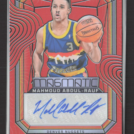 2024 Panini Obsidian Magmatic Mahmoud Abdul-Rauf #MS-MAR Red 21/75 Auto