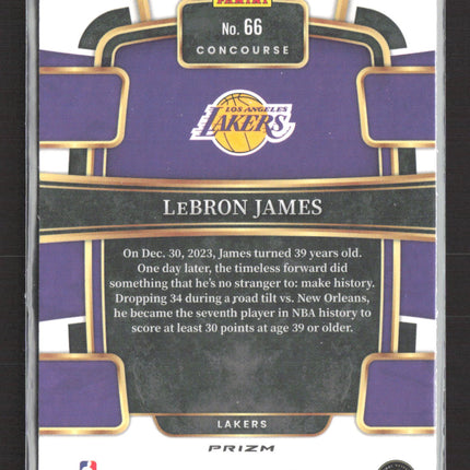 2024 Panini Select Concourse LeBron James #66