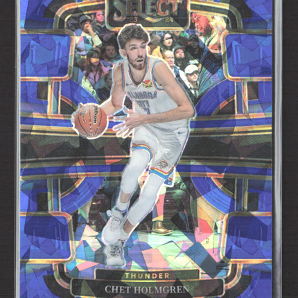 2024 Panini Select Concourse Chet Holmgren #41 Blue Prizm Ice
