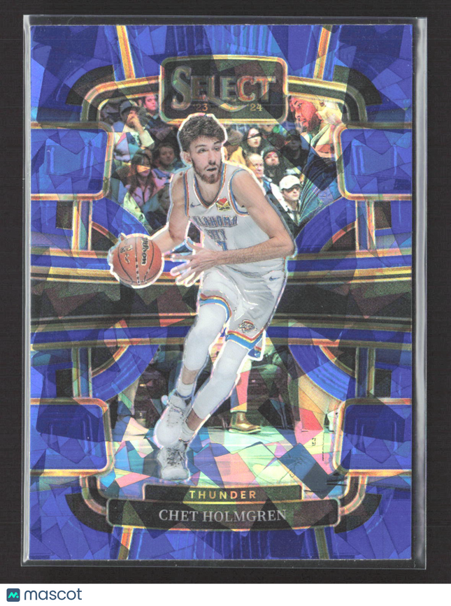 2024 Panini Select Concourse Chet Holmgren #41 Blue Prizm Ice