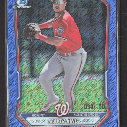 2026 Bowman Chrome Seaver King #BCP-129 Blue Shimmer /150