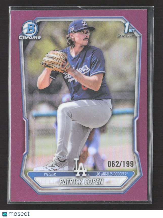 2026 Bowman Chrome Patrick Copen #BCP-138 Purple Refractor 062/199 1st Bowman