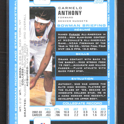 2003 Bowman Carmelo Anthony #140