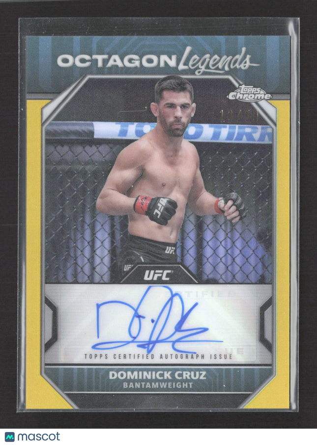 2024 Topps Chrome UFC Octagon Legends Dominick Cruz #OLA-DCR Gold /50 Auto