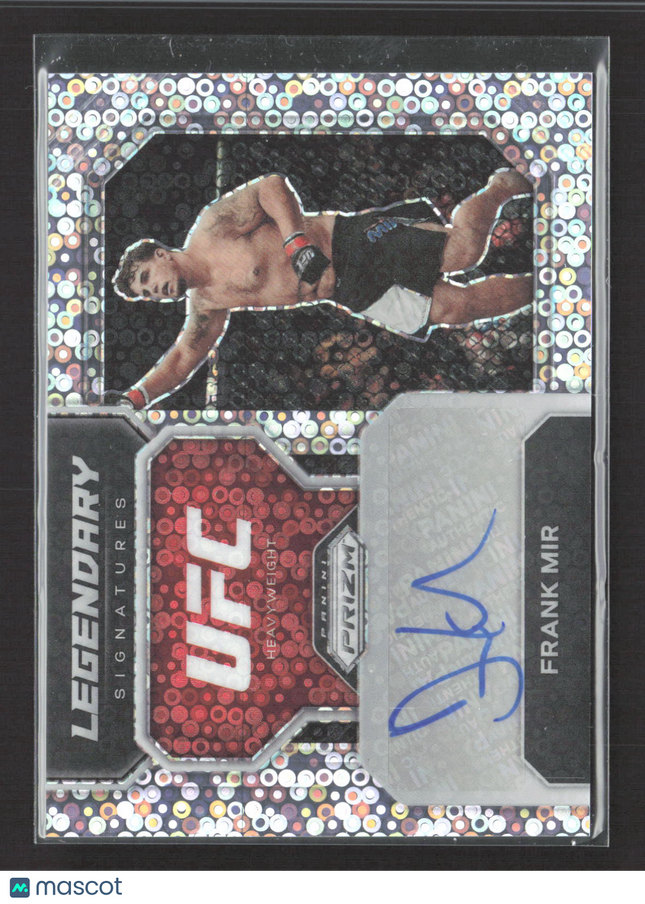 2023 Panini Prizm UFC Legendary Signatures Frank Mir #LS-FMR disco Auto