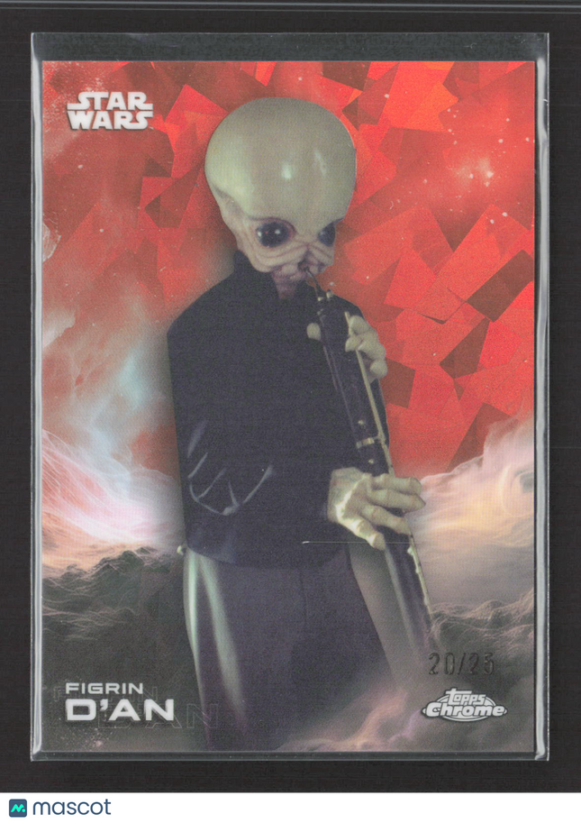 2023 Topps Chrome Star Wars 20/25 #116 Figrin D'an Orange Sapphire