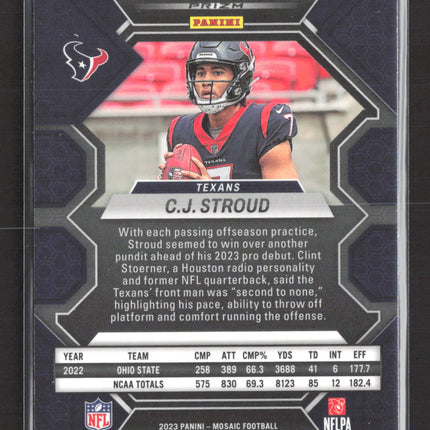 2023 Panini Mosaic Prizm C.J. Stroud #292 Honeycomb RC